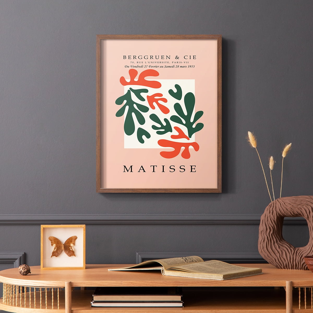 Matisse CCCXXX in Gray Solid Wood 8 x 10 Framed Print - Walmart.com