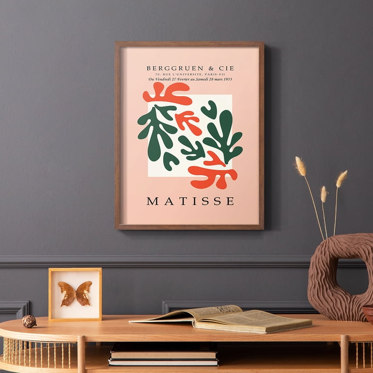 Matisse CCCXXX in Brown Solid Wood 22 x 28 Framed Print - Walmart.com