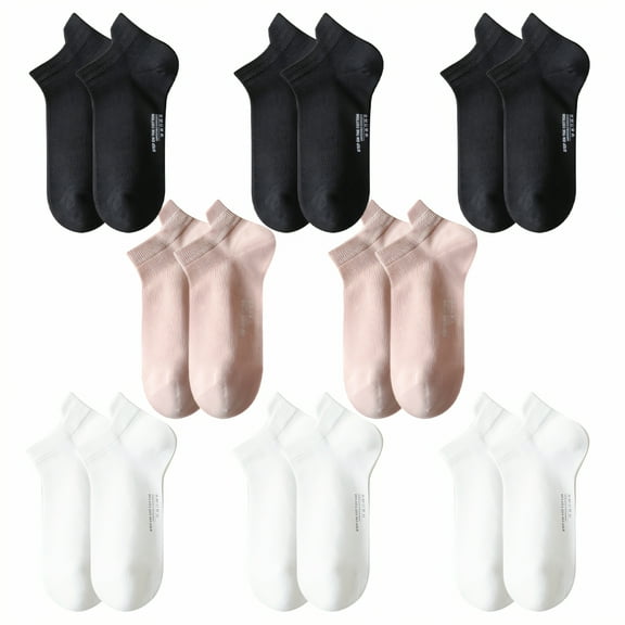 TELOLY 6Pairs Ankle Socks for Women,100%Cotton Womens No Show Socks Size 9-11,Low Cut Socks