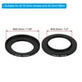 thumbnail image 2 of Uxcell 30.5mm-40.5mm Step Up Ring with Cleaning Cloth, 2 Pack Camera Lens Filter Adapter Ring, Black, 2 of 6