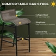 thumbnail image 3 of 3-Piece Bistro Set with Easy-Clean Table / Relaxing in Sunrooms and Gardens, 3 of 6