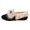 Black, variant on Flat Soled Lined Shoes With Outer Trade Round Bow For Autumn/Winter Wear