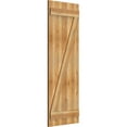 thumbnail image 2 of 21 1/2"W X 60"H Timbercraft Four 5 3/8" Boards Joined Board-N-Batten Shutters W/Z-Bar, Rough Sawn Western Red Cedar (Per Pair), 2 of 13