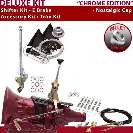 American Shifter PG Shifter Kit Chrome 6 in. E Brake Cable Clamp Clevis Trim Kit for EC952