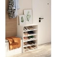 thumbnail image 3 of 5 -Tier Adjustable Shoe Rack,Wooden Shoe Organizer Storage with Adjustable Shelfs for Entryway&Living Room, 3 of 9