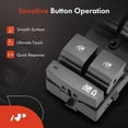 thumbnail image 5 of A-Premium Master Power Window Switch Compatible with Buick Lacrosse 2010-2016, Allure 2010, Front Left Driver Side, Replace# 25964262, 25964263, 5 of 8