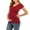 Wine, variant on Annhoo Nursing Women's Pregnant Blouses V-Neck Casual Short Sleeve Comfy Layered Pullover Breastfeeding Maternity Tops