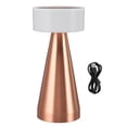 thumbnail image 2 of Portable Metal LED Table Lamp with Dimmable Touch Sensor Rechargeable Desk Lamp, 3 Levels Brightness, Bedside Lamp, Night Light for Kids Nursery, Rose Gold, 2 of 8