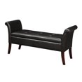 thumbnail image 1 of Convenience Concepts Designs4Comfort Banc de Rangement Espresso Cuir Synthétique, 1 of 2