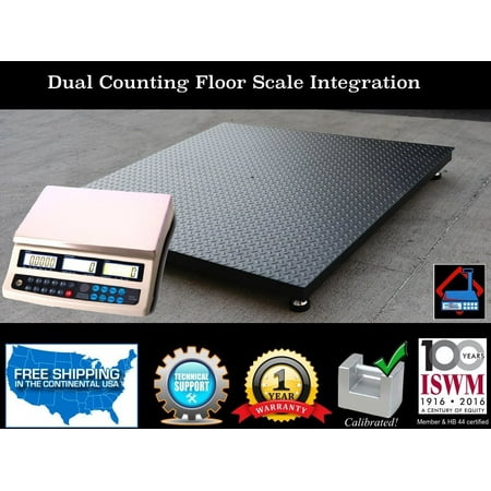 NEW 4'x4' (48"x48") Dual counting Floor Scale | pallet size | 10,000 capacity!