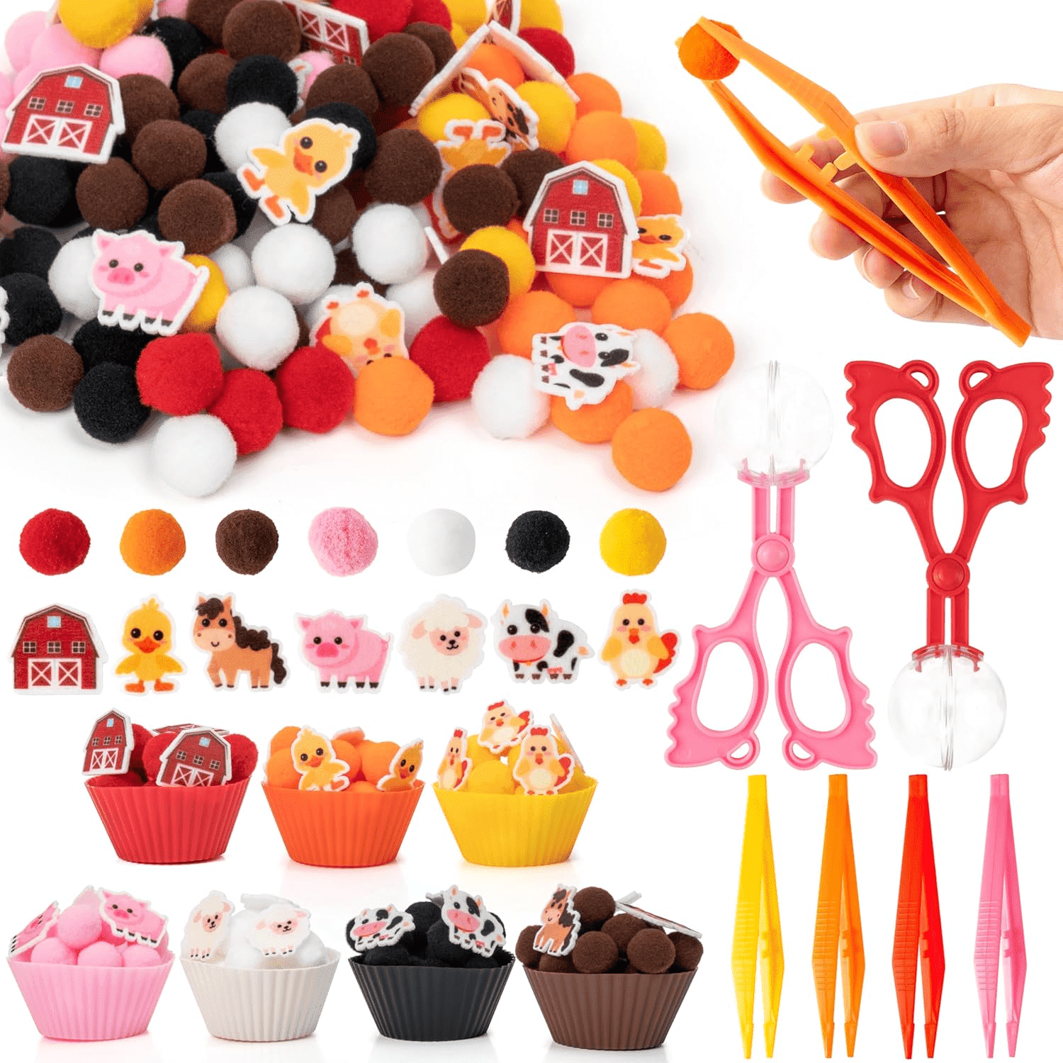 TickiT Jumbo Colour Mixing Shapes – 6 Formes Géantes En Acrylique Coloré – 20 Cm – Dès 3 Ans – Apprentissage Des Couleurs Et Des Formes
