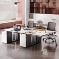 thumbnail image 2 of Executive Computer Work Desk Modern Accessories Simple Computer Study Table Manicure Escritorio Habitacion Furniture HD50WD My Lux Decor Round, 2 of 12