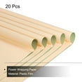 thumbnail image 3 of Unique Bargains Double Sided Color Flower Wrapping Paper Yellow-Green+Champagne 22.8'x22.8' Waterproof 20 Pack, 3 of 5
