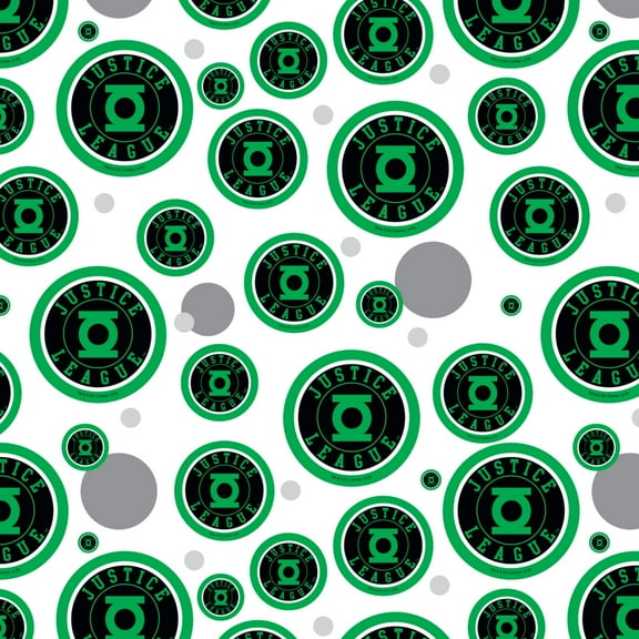 Justice League Green Lantern Athletic Logo Premium Gift Wrap Wrapping Paper Roll
