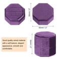 thumbnail image 2 of Unique Bargains Octagon Velvet Ring Box for Wedding Rings Deep Purple, 2 of 7