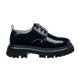 thumbnail image 2 of Zapato Mocasín Mujer Moda Casual Juvenil Urbano Charol Negro Broche Decorativo Agujeta 131B12 negro 23 Incógnita 131B12, 2 of 7