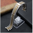 thumbnail image 4 of Cadena de reloj de metal Estilo acero inoxidable Correa de acero inoxidable Correa de repuesto de estilo versátil, 4 of 4