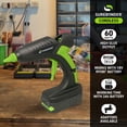 thumbnail image 6 of Surebonder 60 Watt Ryobi Type 18 Volt Battery Powered Cordless Professional Heavy Duty Full Size Hot Glue Gun with Battery and Charger Included, 6 of 6