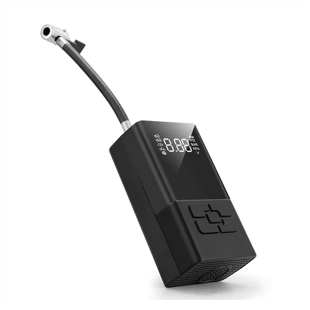 Bomba de Aire Digital, Compresor de Aire Portátil Inteligente con Luz LED, Inflador de Neumáticos Inalámbrico para Motocicletas