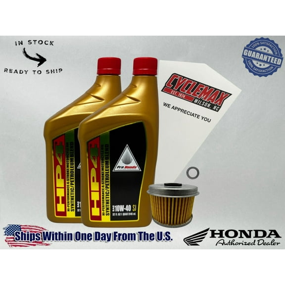 Cyclemax Semi Synthetic Oil Change Kit fits 2022-2024 Honda Rebel 300 CMX300