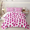 thumbnail image 2 of Erosebridal Artistic Blot Quilt Full for Girls, Modern Blob Print Full Bedspread Sets, 3 Pieces, 2 of 7