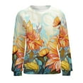 thumbnail image 7 of Sweatshirt For Womens Crewneck Sunflower Hoodies Teen Girls Cute, 7 of 7