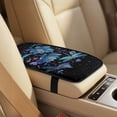thumbnail image 4 of Xixirimido Dragonfly Flowers Print Car Seat Covers Front Seats Leather Universal Fit for Cars, Vans, Trucks, SUV, Set of 5 Car Seat Protector with Seatbelt Covers & Center Console Cover, 4 of 8
