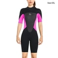 thumbnail image 2 of Greeniant Traje de buceo de alta eficiencia a prueba de frío de una pieza estilo de manga corta transpirable agradable a la piel traje de baño clásico Deportes acuáticos Mujer Rosa XXL Greeniant OD020692-24, 2 of 6