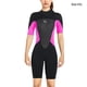 thumbnail image 3 of Naiovety Traje de buceo de alta eficiencia a prueba de frío de una pieza estilo de manga corta transpirable agradable a la piel traje de baño clásico Deportes acuáticos Mujer Rosa XXL Naiovety OD020692-24, 3 of 6