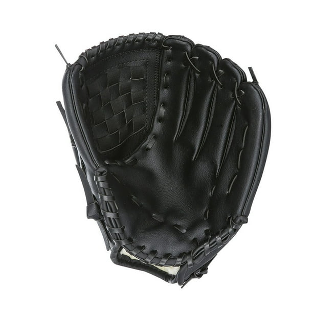 Soidarity Béisbol PU Guante de cuero Deportes al aire libre Béisbol Softbol Práctica Entrenamiento Guante Deportes Equipo Béisbol negro 11.5 pulgadas Soidarity OD000036-04B