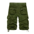 thumbnail image 3 of Beugl Mens Shorts Clearance, Mens Fashion Cotton Camouflage Casual Sports Short with Multi Pocket Mens Shorts Casual Cargo Shorts for Men Green 31, 3 of 7