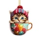 thumbnail image 2 of Uuiauoio 2024 Acrylic Christmas Pendant Ornament with Lanyard for Tree Car Home Holiday Party Decor, 2 of 8