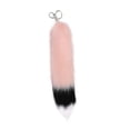 thumbnail image 2 of Llavero con cola de peluche, colgante para coche, juguete portátil Rosa, 2 of 9