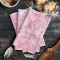 thumbnail image 6 of Pink Coastal 1 Pack Kitchen Towel, Water Absorbent Dish Towel, Summer Ocean Sea Waves Starfish Corals Decorative Hand Towels - Quick Drying Cloth for Cooking Baking, 18x28 Inch, 6 of 8