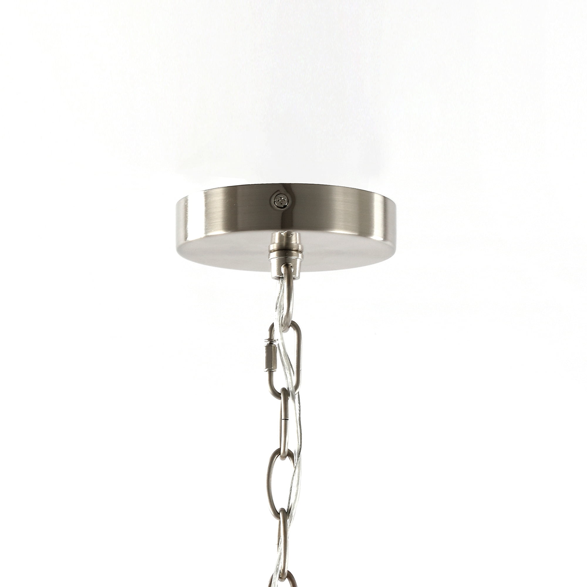 4 Light Chandelier Modern Crystal Chandeliers Lighting Pendant Ceiling Lights Fixture Lamp for Dining Living Room, Nickel