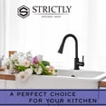 thumbnail image 3 of Strictly Sinks Traditional Pull Down Kitchen Faucet Matte Black with 360° Swivelling Spout, Spray & Stream Modes, 3 of 7