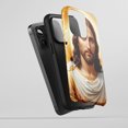 thumbnail image 5 of Jesus Christ Portrait For All iPhone Series Protective Phone Case Religious Art Golden White, 5 of 7