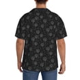 thumbnail image 5 of Fotbe Flying Dandelion print Short Sleeve Button Down Shirts for Men Casual Summer Beach Wrinkle Free Shirt-XX-Large, 5 of 7