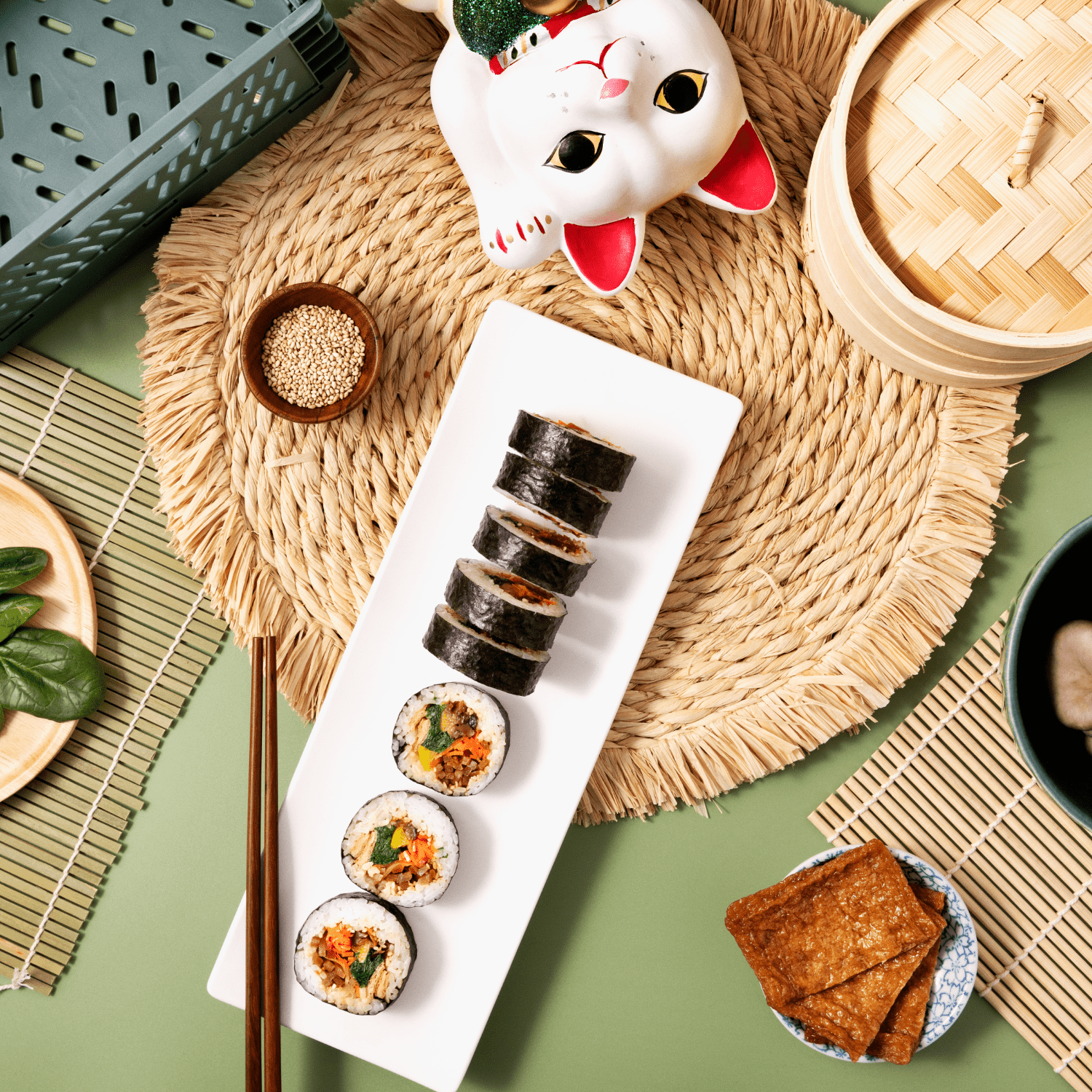 Hot Maki Veggie Kimbap, 8 Ounces, Frozen