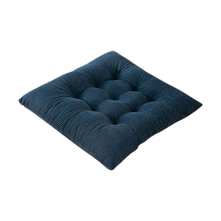 

IMossad Square Non-Slip Plush Thicken Seat Pillows Cushions Solid Color Office Chair Seat Pad Soft Tatami Reversible Fluffy Chair Cushion for home office adults and Children (17.7 *17.7 )