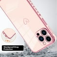 thumbnail image 2 of for iPhone 13 Pro Max Case 6.7 Inch, Luxury Plating Gold Edge [Reinforced Corners] [Full Camera Protection] Shockproof Slim Protective Phone Cover for Women Girls-Pink Heart, 2 of 12