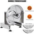 thumbnail image 3 of Commercial Vegetable Slicer Manual Potato Tomato Slicing Machine Onion Slicer Stainless Steel Vegetable Cutter Fruit Slicer for Potato Lemon Tomato Onion, 0.2-10mm Thickness Adjustable, 3 of 7