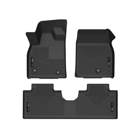 Husky Liners 95071 Weatherbeater Floor Mats Fit 2021-2024 Ford Mustang Mach-E Front/2nd Row Liners 3pc Black