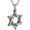 Silver, variant on Magen Star of David Pendant Necklace Women Men Chain Silver Stainless Steel Israel Necklace