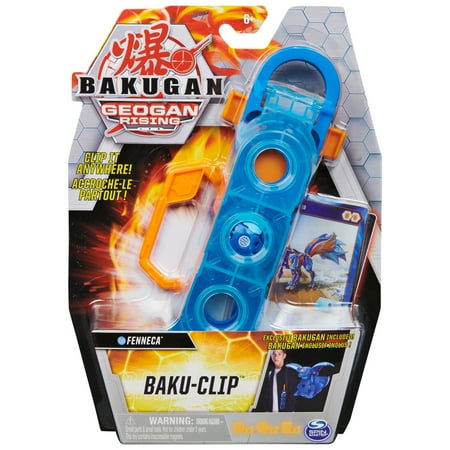 Bakugan, Baku-Clip Storage Accessory with Exclusive Geogan Rising Fenneca Bakugan, for Kids Aged 6 and up