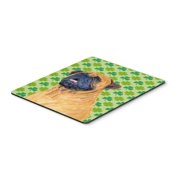 "Mastiff St. Patricks Day Shamrock Portrait Mouse Pad Hot Pad or Trivet"