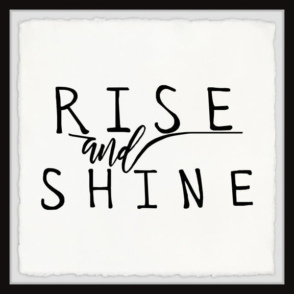 Marmont Hill Let It Shine Framed Wall Art, 12" x 12"