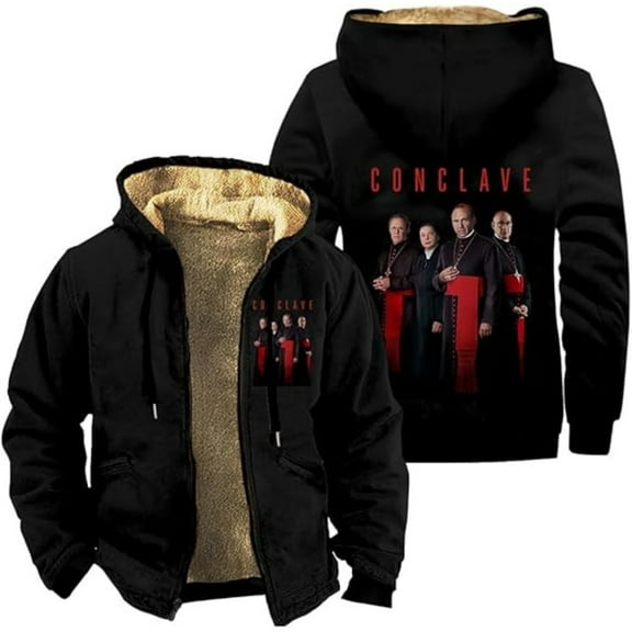 Conclave Movie Zipper Hoodies Women Men Jacket Parkas Long Sleeve Fashion Streetwear Coat