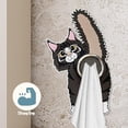 thumbnail image 6 of Clearance Hooks under $5,Cat Butt Towel Holder Round Towels Hooks With Adhesive Backing Wall Mount Dishcloth Hook Hanger Dark Brown Cat Hanging Decorations For Home Kitchen Shower Bathroom Cabi, 6 of 8
