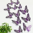thumbnail image 4 of 3D Color Stereo Butterfly Personality Creative Living Room Bedroom Wall Stickers, 4 of 7